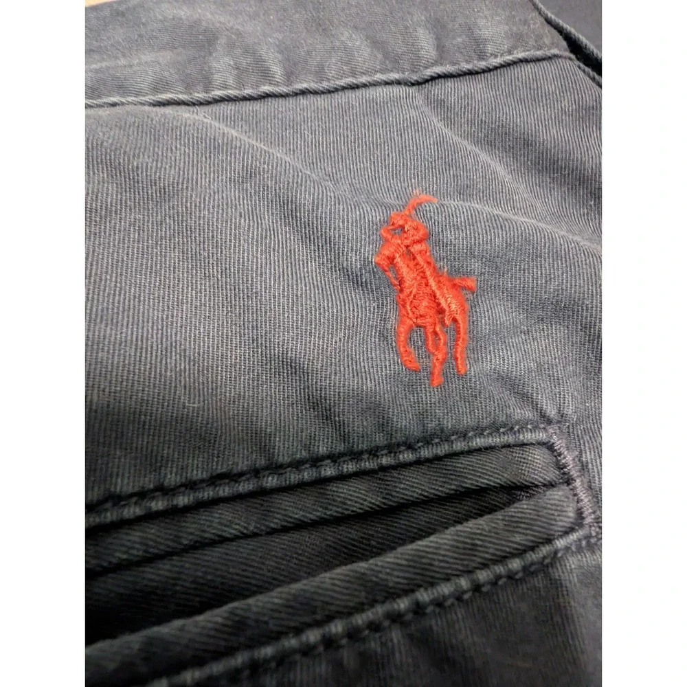 POLO RALPH LAUREN Navy Blue Prospect Pants 100% Cotton Casual Men's 42x32